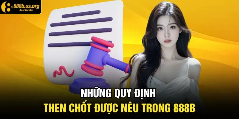 Những quy định then chốt được nêu trong 888B